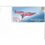 Red Arrows pilot Ray Hanna signed 2005 RAF Display Team cover, 40th ann 1st public display. Only