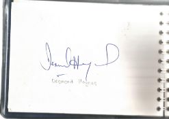 Cricket collection autograph book over 40 signatures from legends such as Fred Trueman, Clive Lloyd,