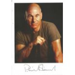 Patrick Stewart signed 8x6 colour photo. Good Condition. All autographs are genuine hand signed