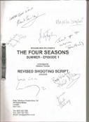 The Four Seasons signed script. Signed by 8 including Angela Douglas, Michael York, Tom Conti, Frank