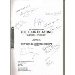 The Four Seasons signed script. Signed by 8 including Angela Douglas, Michael York, Tom Conti, Frank