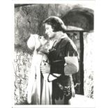 Olivia de Haviland signed 10x8 black and white photo from Robin Hood. Dedicated. Good Condition. All