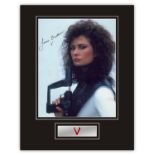 Stunning Display! V Jane Badler hand signed professionally mounted display. This beautiful display