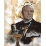 Indiana Jones & The last Crusade 8x10 scene photo signed by actor Julian Glover. Good Condition. All