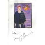 Jo Brand signature below flyer for her stand up show. Good Condition. All autographs are genuine