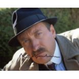 Poirot 8x10 TV detective drama photo signed by actor Philip Jackson as Inspector Jupp. Good