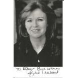 Julie Walters signed 6x4 black and white photo dedicated. Dame Julia Mary Walters DBE (born 22