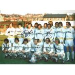 LEEDS UNITED 1974, football autographed 12 x 8 photo, a superb image depicting the First Division