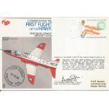 Commemorating the First Flight of the Hawk First Development Aircraft XX154 signed FDC No. 1101 of