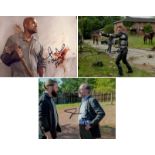 Blowout Sale! Lot of 3 The Walking Dead hand signed 10x8 photos. This beautiful lot of 3 hand signed