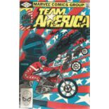 Marvel comic Team America #1 signed on the cover by the legendary Evel Knievel. Evel Knievel (