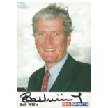 Cricket Bob Willis signed 6x4 colour Sky sports promo photo. Good Condition. All autographs are