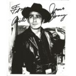 James Drury signed 10x8 black and white photo. Dedicated. Good Condition. All autographs are genuine