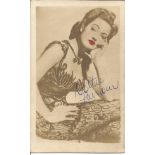 DOROTHY "DOTTIE" LAMOUR (1914-1996) Actress signed vintage Photo . Good Condition. All autographs