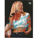 Danni Minogue signed 10x8 colour photo. Dedicated. Good Condition. All autographs are genuine hand