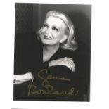 Gena Rowlands signed 6x4 black and white photo. Good Condition. All autographs are genuine hand