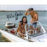 007 Bond Girl 8x10 inch photo from the Bond movie Thunderball signed by actress Martine Beswick.