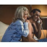 007 Bond girl, lovely 8x10 photo signed by Goldfinger actress Shirley Eaton who has also added her