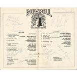 Godspell theatre programme signed by the cast. Good Condition. All autographs are genuine hand