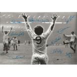 WEST BROMWICH ALBION 1968, football autographed 12 x 8 photo, depicting a montage of images relating