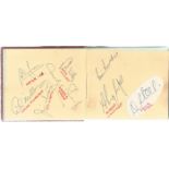Cricket collection autograph book over 30 signatures includes names such as Colin Milburn, Peter