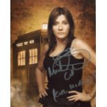 Doctor Who. Scarce 8x10 photo signed by Doctor Who actress Michelle Collins. Good Condition. All