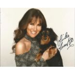 Linda Lusardi signed 10x8 colour photo. Good Condition. All autographs are genuine hand signed and