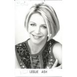 Leslie Ash signed 6x4 black and white photo. Leslie Ash (born 19 February 1960) is an English