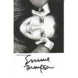 Emma Thompson signed 6x4 black and white photo. Dame Emma Thompson DBE (born 15 April 1959) is a