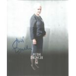 Judi Dench signed 10x8 colour photo as M from Skyfall. Good Condition. All autographs are genuine