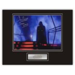 Stunning Display! Rare Image! Star Wars Dave Prowse hand signed professionally mounted display. This