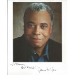 James Earl Jones signed 10x8 colour photo. Dedicated. Good Condition. All autographs are genuine