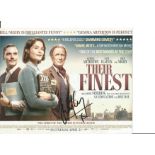 Bill Nighy signed 10x8 colour photo copy of movie poster for Their Finest. Good Condition. All