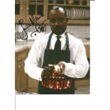 Joseph Marcell as Geoffrey Butler, the butler on the NBC sitcom The Fresh Prince of Bel-Air signed