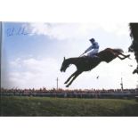 BOB CHAMPION signed Horse Racing Aldaniti 8x12 Photo . Good Condition. All autographs are genuine