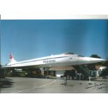 Capt Jeremy Rendall signed 12x8 colour Concorde photo. Good Condition. All autographs are genuine