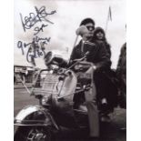 Quadrophenia. 8x10 photo from the classic British musical movie Quadrophenia signed by actors Leslie