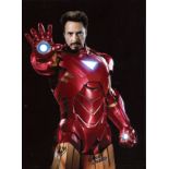 Iron Man 16x12 photo signed by Stan Lee and Larry Lieber. Larry D. Lieber born October 26, 1931)