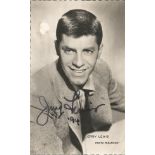 JERRY LEWIS (1926-2017) Actor signed vintage Postcard . Good Condition. All autographs are genuine