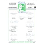 Cricket Essex County Cricket Club 1988 squad team sheet 15 signatures includes Allan Border, Keith