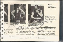 Sport Collection autograph book 25 signatures includes great names such as Ray Reardon, Bobby