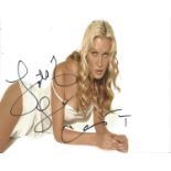 Caprice signed 10x8 colour glam photo. Good Condition. All autographs are genuine hand signed and