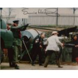 Doctor Who 8x10 inch photo scene signed by actor Simon Williams. Good Condition. All autographs