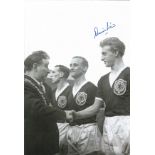 DENIS LAW 1960, football autographed 12 x 8 photo, a superb image depicting Lord Provost of Glasgow,