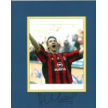 ANDRIJ SHEVCHENKO signed A C Milan mounted 10x12 photo Display . Good Condition. All autographs