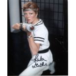 Doctor Who 8x10 inch photo scene signed by actress Rula Lenska. Good Condition. All autographs are