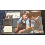Ronnie Barker signed Great British Comedy FDC and Richard Beckinsale signature piece mounted