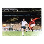 GEOFF HURST signed England 1966 World Cup 12x16 Art Print . Good Condition. All autographs are