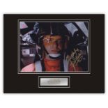 Stunning Display! Star Wars Angus MacInnes hand signed professionally mounted display. This