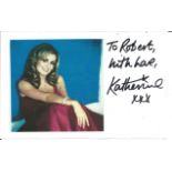 Katherine Jenkins 8x6 signature piece. Katherine Maria Jenkins OBE (born 29 June 1980) is a Welsh